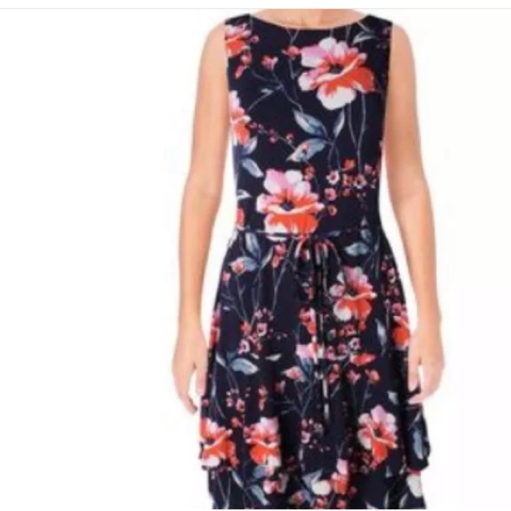 NWT Ivanka Trump Navy Black and gray Floral